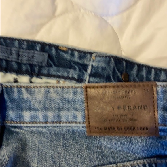 Lucky Pins Short Cutoff Denim High Rise Distressed - Picture 5 of 5